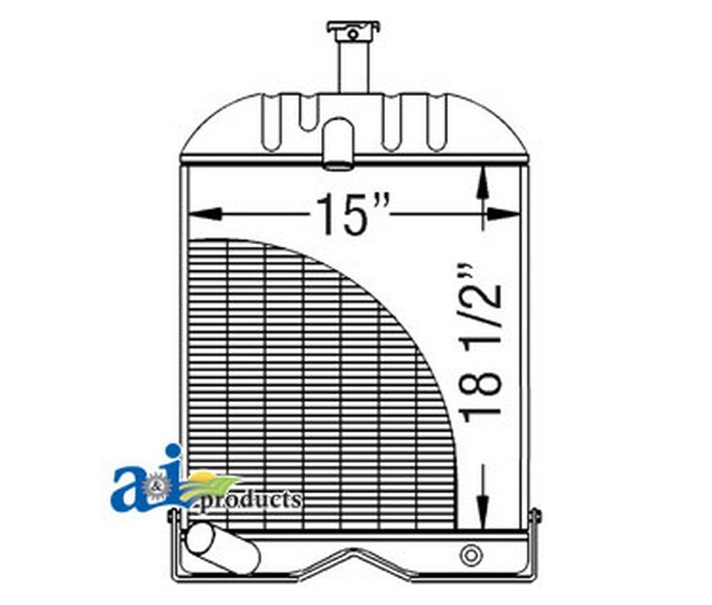 Massey Ferguson Radiator w/ 3.500