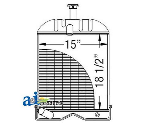 Massey Ferguson Radiator w/ 3.500