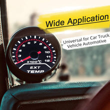 WATERWICH EGT Exhaust Gas Temperature Gauge 200-1200 Celsius Pyrometer Kit 2-1/16" 52mm Includes Electronic Sensor Black Dial Universal for Car Truck Vehicle Automotive