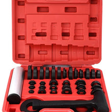 Suuonee Bearing and Seal, 37pcs/Set Bearing and Seal Installation Remover Kit Disassemble with Rubber Hammer