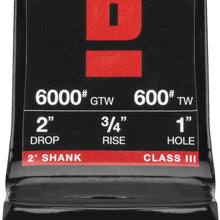 bROK Products 15975 Standard Ball Mount 2"x2"Drop, 1" Ball, Black Powdercoat