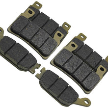 Yuanyuan 4X Brake Pads Fit for FIREBLADE CBR900 RR VTR 1000 SP-1 (SP45) CB1300 Gold/Gray