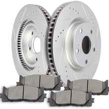 Brake Kits,SCITOO Front Discs Brake Rotors and Ceramic Pads fit for 2013-2018 Lexus ES300h, 2007-2018 Lexus ES350, 2008-2018 Toyota Avalon, 2007-2017 Toyota Camry