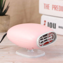 Wakauto 12V Car Heater Anti-fog Safe Driving Portable ABS Car Heater Defroster Warmer for Winter (Pink)