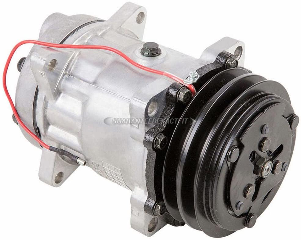 AC Compressor & 2 Groove A/C Clutch For Range Rover Classic 1989 1990 1991 1992 Replaces Sanden SD709 7433 7994 - BuyAutoParts 60-01535NA NEW