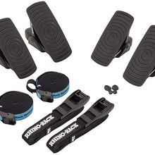 Rhino Rack Nautic 580 Series Kayak/Canoe Carrier, Includes 2 x Tie Down Straps and 2 x Rapid Straps w/Unique Buckle Protector