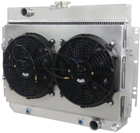 OzCoolingParts Pro 3 Row Core All Aluminum Radiator + 2 x 12