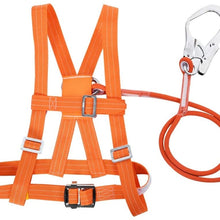 Jadeshay Climbing Harness Outdoor Adjustable Safe Belts for Mountaineering Tree Climbing Outdoor Training Caving Rock Climbing Rappelling Equip Aerial Work Large Buckle 1.6m