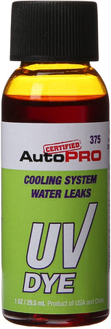 InterDynamics Certified AC Pro Oil and Fuel System UV Dye Leak Detection for Cars & Trucks & More, 1 Oz, 374CS, Universal