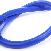 Inner Diameter 0.24" (6mm) Blue 1 Meter Silicone Hose Straight Coupler, 3-Ply Reinforced, Length 1 M (3 Feet)