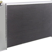 OzCoolingParts 70-87 Chevy & GMC C/K Series Radiator Fan Shroud Kit, 3 Row Core Aluminum Radiator + 2 x 12" Fans w/Shroud for 1970-1987 Chevy GMC Impala Nova Camaro Blazer Caprice Many Cars