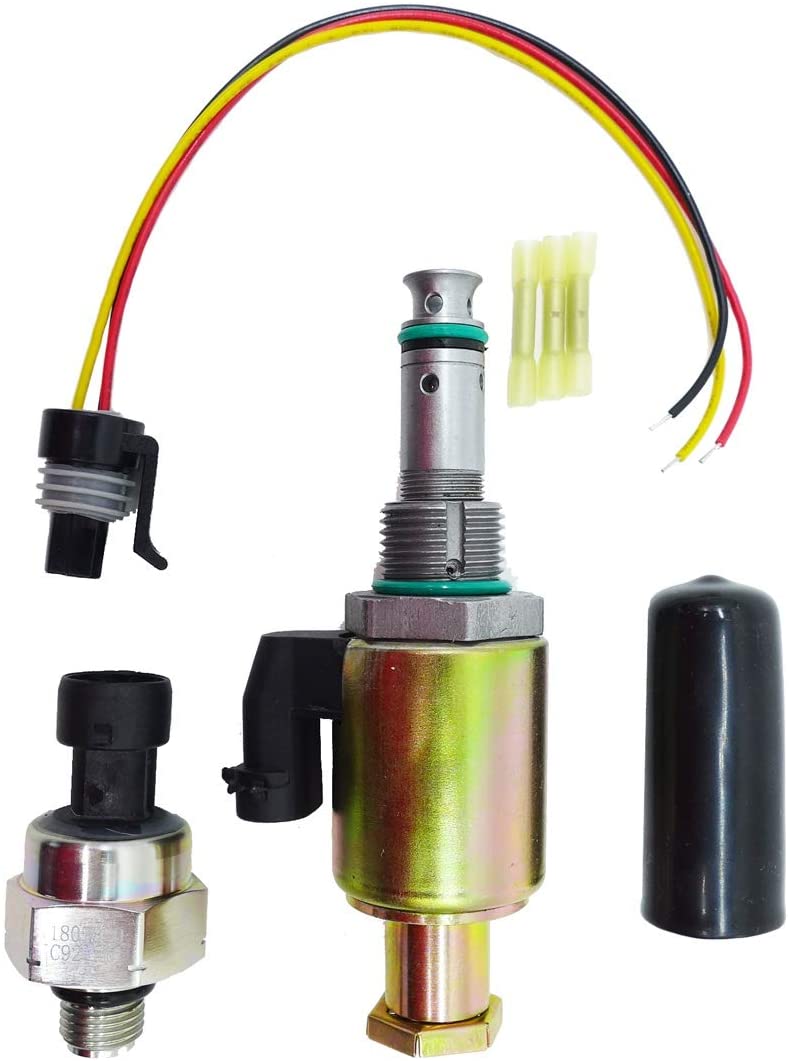 7.3L Fuel Injection Pressure Regulator Sensor, IPR Valve & ICP Control with Electrical Connector Pigtail Wire Harness Sensor for Ford F-250 F-350 F-450 F-550 F-650 F-750 E-350 E-450 E-550, 1829856C91