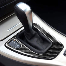 AIRSPEED Carbon Fiber Car Gear Shift Knob Panel Frame Cover Interior Trim Stickers for BMW E60 2008-2010 Accessories