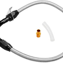 TASAN RACING Flexible Stainless 350 Transmission Dipstick TH350 Tranny SBC BBC Trans for Chevy for GM Blue