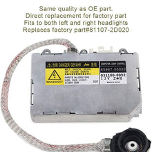 WMPHE Compatible with Headlight Ballast with Ignitor Toyota Prius, Avalon, Sienna, Lexus ES300, ES330, LS430, Lincoln Aviator Replaces 81107-2D020, 85967-0E020, DDLT002, KDLT002