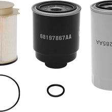 5083285AA Oil Filter Replacement for 2007.5-2018 Dodge Ram 2500 3500 4500 5500 6.7L Diesel Engine, 1989-2007 Ram 2500 3500 5.9L