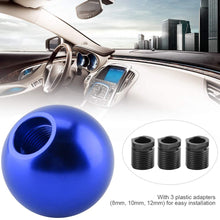Aramox Gear Shift Knob, Car Universal Manual Knob Gear Shift Head Round Ball Shape (Blue)
