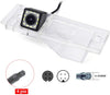 eHANGO Car Rear View Camera with 4 Pin to RCA Cable Bracket License Plate Lights Housing Mount for KIA Grand Carnival (LWB) / KIA Sedona/KIA VQ (China) / KIA Carnival R (South Korea) (12 LED Angle)