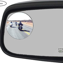 Ampper 2 Pack 3" Blind Spot Mirrors for Trucks, Van, SUV, Large Vehicle - Aluminum Frame Glass Convex Rear View Blind Spot Mirrors