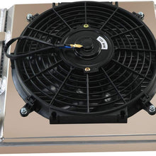 ALLOYWORKS 2 Row All Aluminum Radiator+Shroud Fan+Relay For 1992-2000 1991 1990 99 Honda Civic EG EK