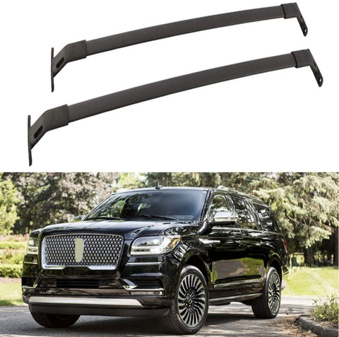 KPGDG 2Pcs Aluminium Crossbars Cross Bars Roof Rail Luggage Cargo Carrier Lockable Roof Rack Bar Fits for Navigator 2018 2019 2020 Black