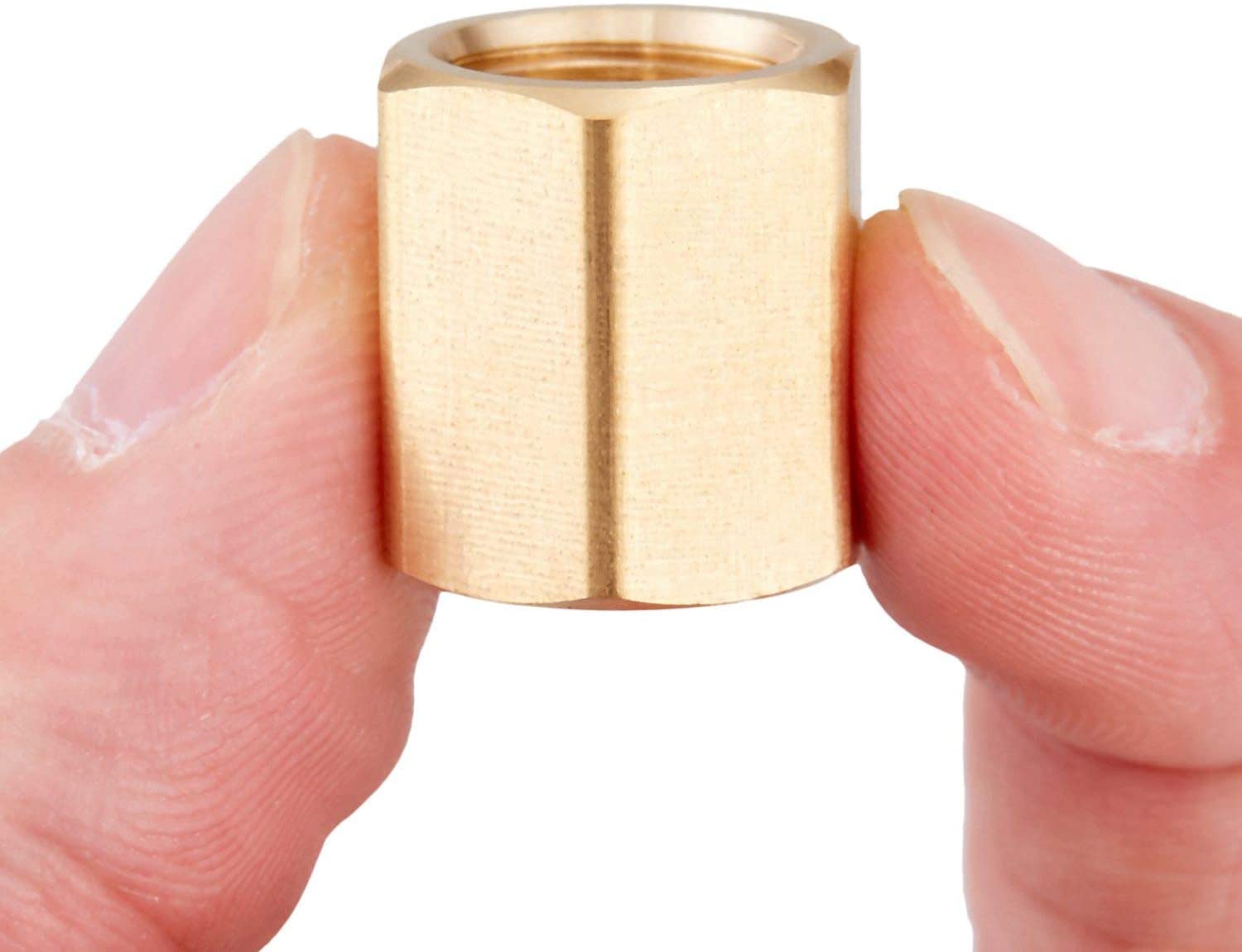 Minimprover 12 PCS Brass Inverted Flare Brake Line Union Adapter Fitting For 1/4