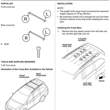 Aintier 2Pcs Aluminum Cross Bar Roof Rack Compatible with 2011-2017 for Honda Odyssey Roof Top Rail Rack Crossbar Luggage Cargo Carrier Roof Rack Set