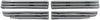 Bully GI-58 Triple Chrome Plated ABS Snap-in Imposter Grille Overlay, 4 Piece