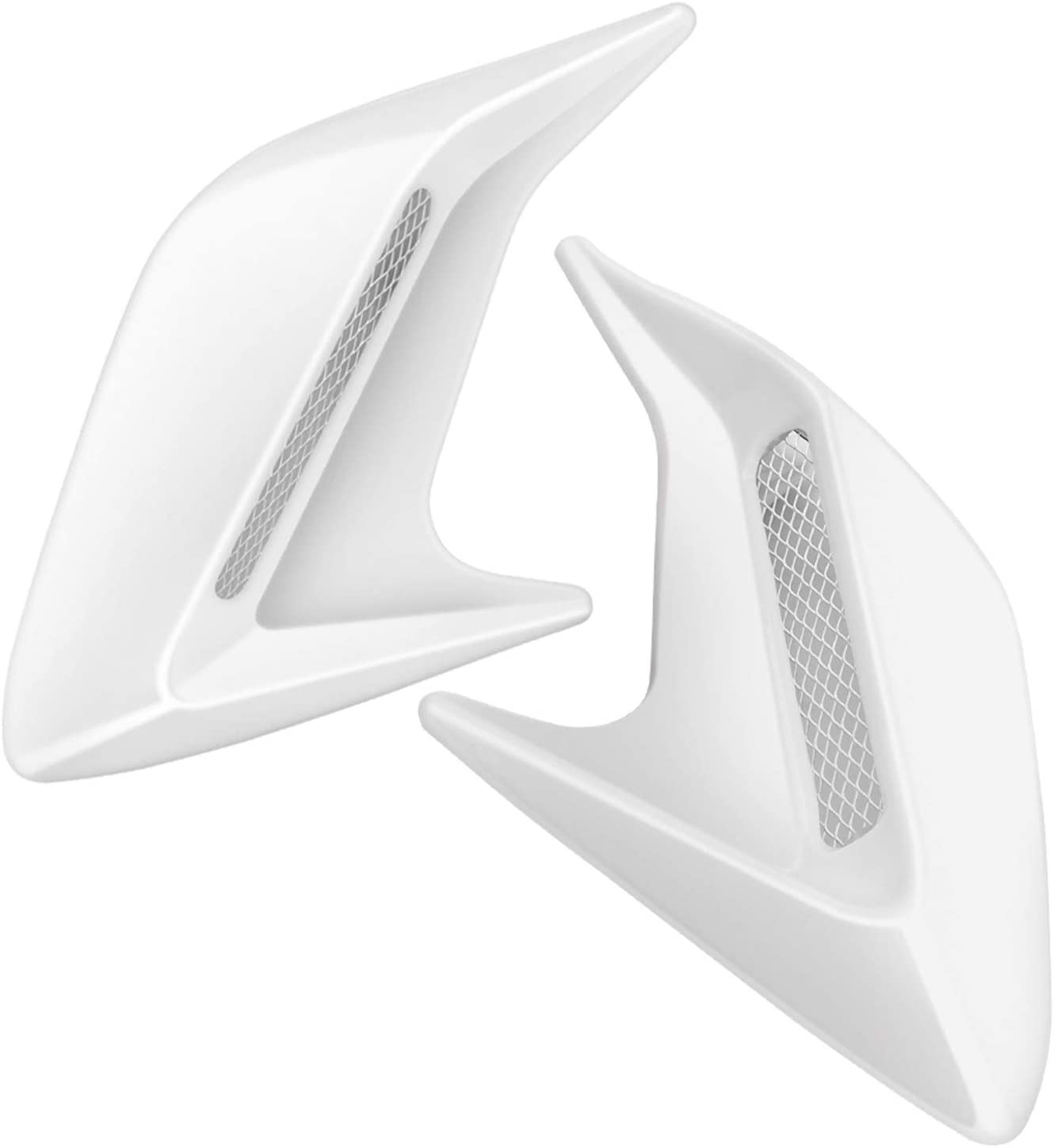 Car Fake Shark Gill Stickers Hood Scoop Vent Bonnet Cover Fit for Volvo XC90/ XC40/C30/XC60/V70/S80 S90 S60 V40 V60 V70 Hood Scoop (Color Name : Silver)