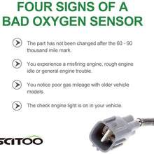 SCITOO Compatible Oxygen Sensor Replacement fit for Downstream SG368 fit 2004-2010 Subaru fitester H4 2.5L (09-10 Exc. Turbo Models)