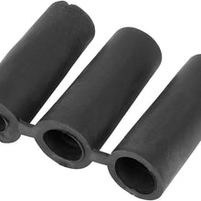 X AUTOHAUX Universal Aluminum Alloy Car Gear Stick Shift Knob with Button Lever Shifter Silver Tone