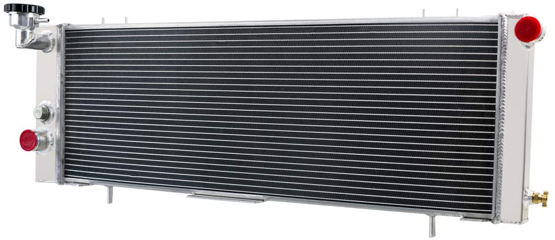 CoolingSky All Aluminum Engine Radiator for 1991-2001 Jeep Cherokee Comanche 2.5 4.0丨Fits Manual Transmission