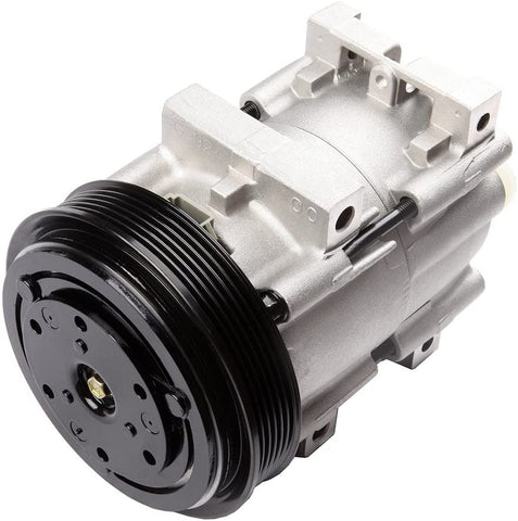 ECCPP AC Compressor with Clutch Replacement for CO 101220C for 1990-1995 Ford F-150 F-250 F-350 F-53 4.9L 7.5L