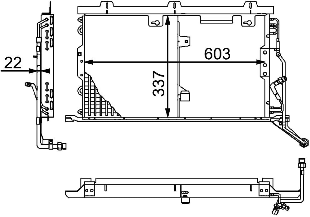 MAHLE Behr AC 210 000P A/C Condenser