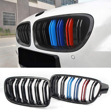 Fit 2012-2018 BMW 3 Series F30 F31 F35 Grille High Gloss BLACK Cool Bussiness Style Replacement Conversion Grill Sturdy ABS Easy To Install (Half Chrome-Gloss Black)