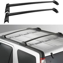 AUXMART 2 Pcs Roof Rack Cross Bars Crossbars Compatible for Honda CR-V 2002 2003 2004 2005 2006, OE Style Aluminum Rooftop Rail Bars Luggage Rack Cargo Carrier (Black)