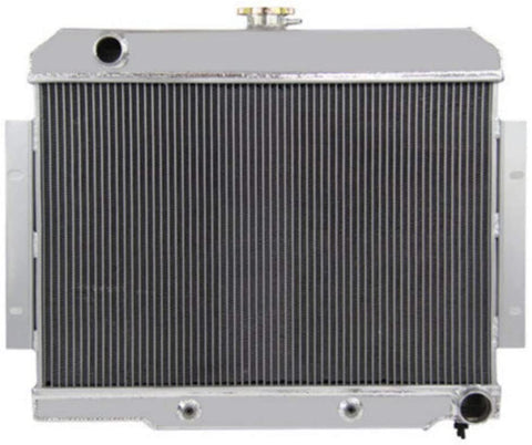 OzCoolingParts 70-85 Jeep CJ-Series Radiator, 4 Row Core All Aluminum Radiator for 1970-1985 71 72 73 74 75 76 77 78 79 80 81 82 83 84 Jeep CJ5 CJ6 CJ7 GM Chevy V8 Conversion