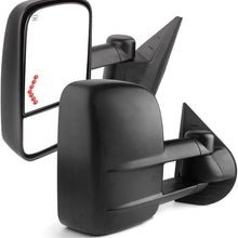YITAMOTOR Towing Mirrors Compatible with Chevrolet GMC Cadillac Silverado Sierra 07-13 Power Heated Telescoping with LED Arrow Signal Light