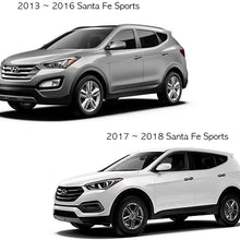 SAFE Hood Guards Bonnet Protector 3p for 2013-2018 Hyundai Santa Fe Sports