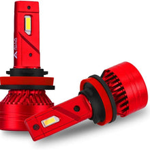 Alla Lighting 9005 H11 LED Bulbs Combo High/Low Beam H11 9005 Headlights LED 6000K Lights Upgrade, 12000 Lumens Xtreme Vision