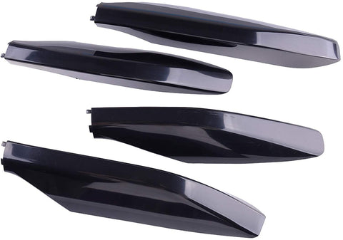 4pcs Roof Rack Rail End Covers Shell Fit for Toyota Land Cruiser Prado FJ120 2003 2004 2005 2006 2007 2008 2009 ABS Waterproof Parts Apply to Auto Cars