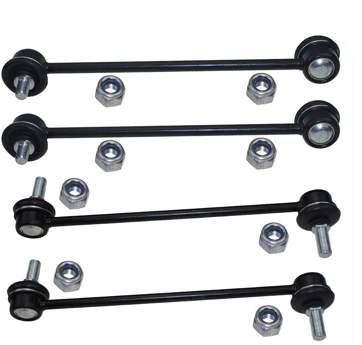 DLZ 4 Pcs Suspension Kit-2 Front 2 Rear Sway Stabilizer Bar Link Compatible with Avalon 2005-2012, Camry 2004-2006, Highlander FWD 2001-2003, Solara 2004-2008 K90344 K90345