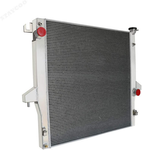 CoolingSky 62MM 4 Row Core Aluminum Radiator for 2003-09 Dodge Ram 2500 3500 5.9L 6.7L Diesel OHV Cummins