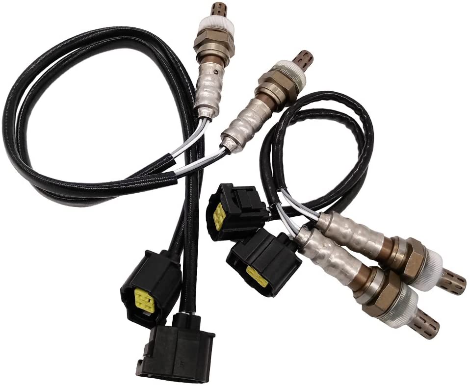 Germban 4pcs O2 Oxygen Sensor Upstream & Downstream Fits for 2005-2006 Dodge Ram 1500 5.7L Jeep Grand Cherokee Liberty 3.7L 2006 Dodge Durango Jeep Commander 234-4593 234-4587