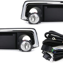 iJDMTOY OEM-Spec Complete Clear Lens Fog Lights Kit with Halogen Bulbs, Wiring On/Off Switch and Garnish Bezel Covers/Brackets Compatible With 2019-up Honda Civic Sedan