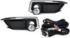 iJDMTOY OEM-Spec Complete Clear Lens Fog Lights Kit with Halogen Bulbs, Wiring On/Off Switch and Garnish Bezel Covers/Brackets Compatible With 2019-up Honda Civic Sedan