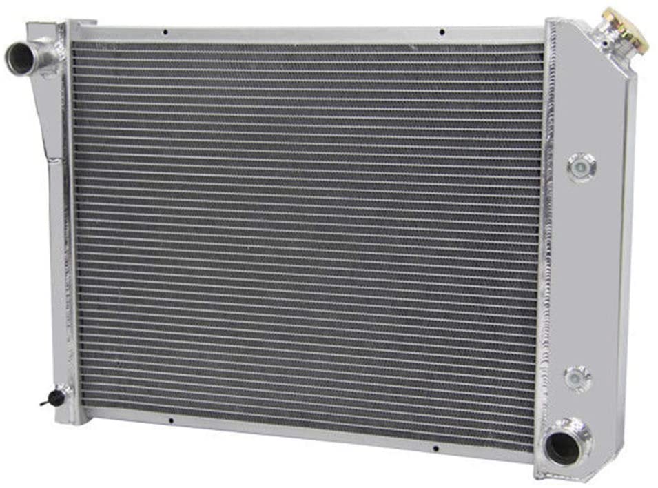 OzCoolingParts 4 Row Core All Aluminum Radiator for 1966-1987 67 68 69 70 71 72 73 74 75 76 77 78 79 80 81 82 Chevy Bel Air/Impala/Biscayne/Nova/Camino/GMC Caballero/Pontiac Bonneville and Many Cars