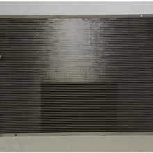 VioletLisa All Aluminum Air Condition Condenser 1 Row Compatible with 2008-2014 CTS Without Oil Cooler