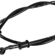 WHWEI Motorcycle Dirt Bike Braided Steel Hydraulic Reinforce Brake line Clutch Oil Hose Tube Universal (Color : Black)
