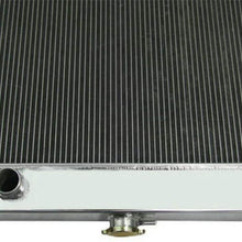 OzCoolingParts 66-79 Ford F-Series Radiator, 4 Row Core All Aluminum Radiator for 1966-1979 1968 1970 75 76 Ford Bronco F-100 F-150 F-250 F-350 Pickup Truck L6 V8 Engines